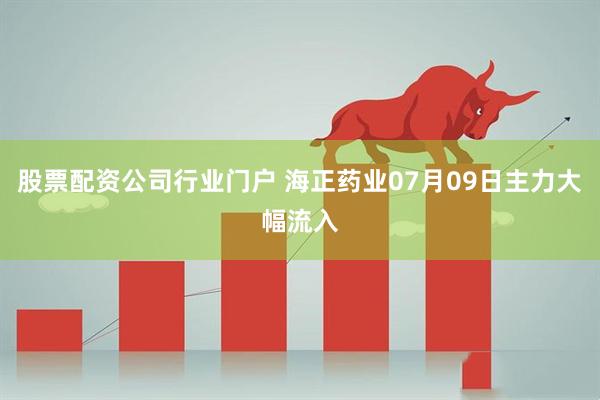 股票配资公司行业门户 海正药业07月09日主力大幅流入